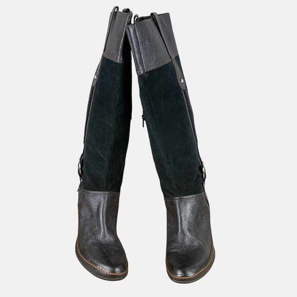 Naturalizer Dandy Leather Heeled Boots Womens 12 Black N5 Comfort - Picture 2 of 8